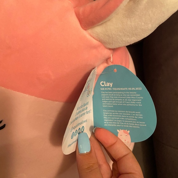 Brand new 16” Clay the pink cow Squishmallow - Picture 4 of 4